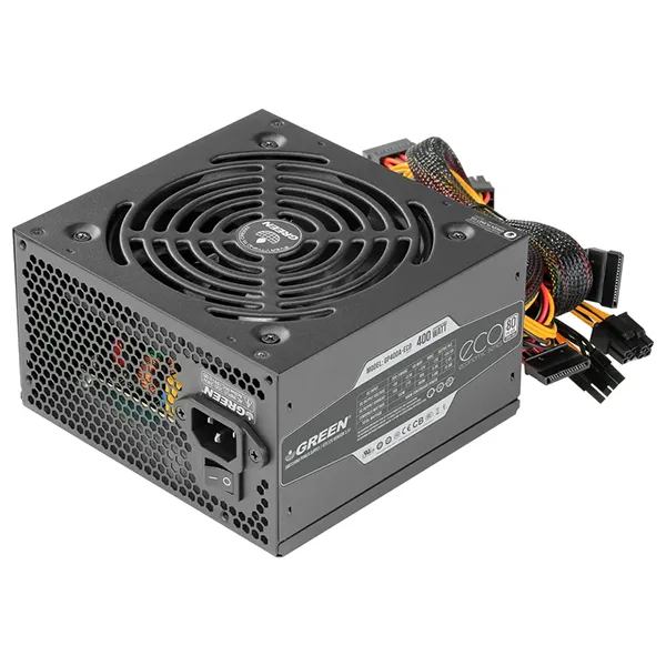 منبع تغذیه کامپیوتر گرین مدل GP400A-ECO Rev3.1