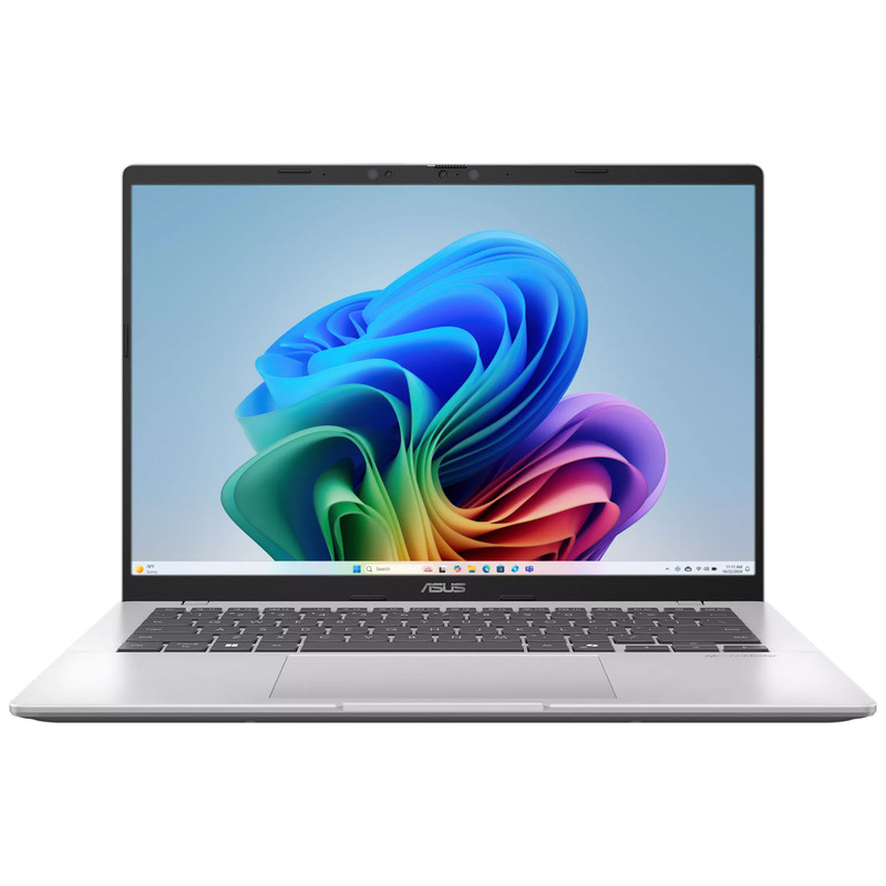 لپ تاپ 14 اینچی ایسوس مدل Vivobook 14 X1407QA Copilot+ PC-Snapdragon X-16GB LPDDR5X-512GB SSD-IPS-Backlit